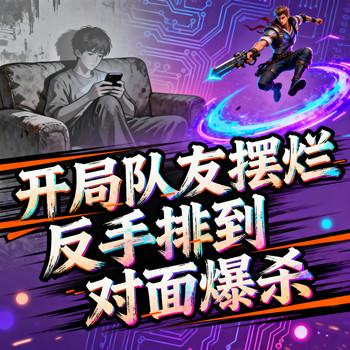 开局队友摆烂，反手排到对面爆杀封面